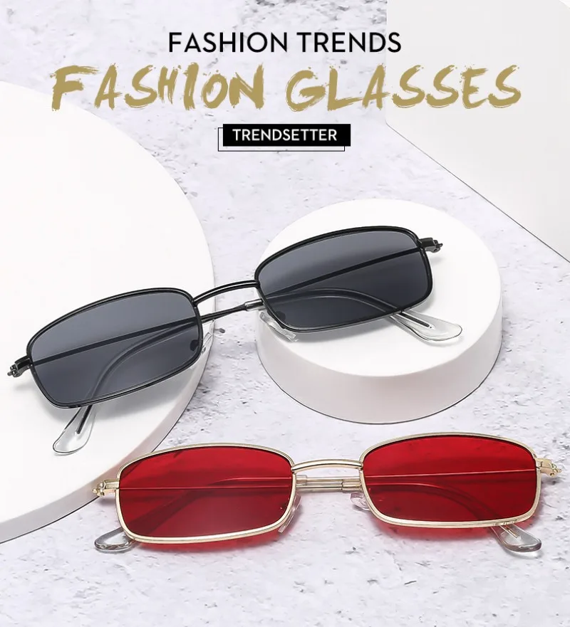 نظارات شمسية مربعة صغيرة جديدة - مراجعة Vintage Fashion Enthusiasts وسعره